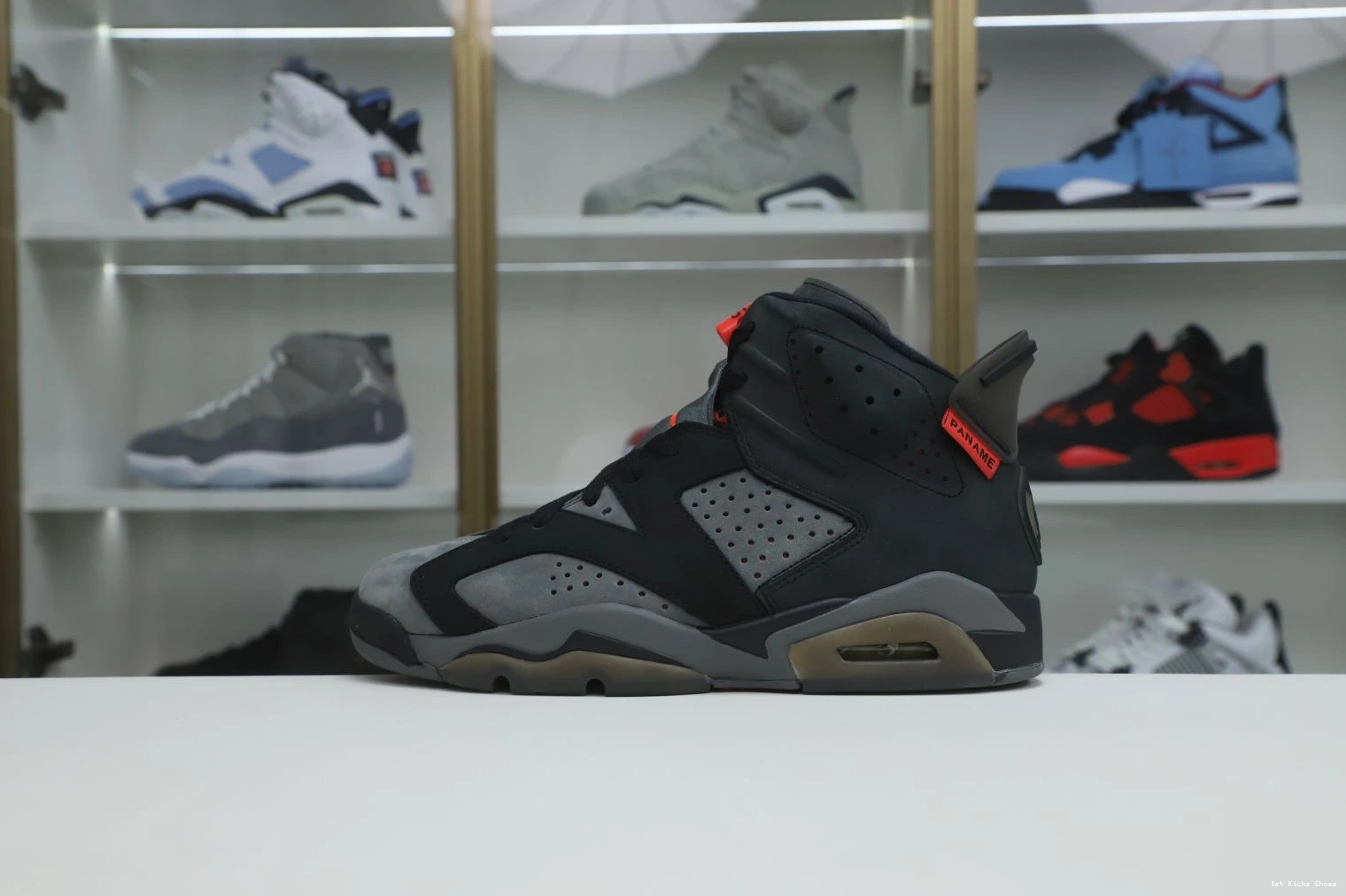 1st Kicks Shoes PARIS X 'IRON UrbanStyle 2004 Kimikick SAINT-GERMAIN 6 GREY' RETRO AIR JORDAN 1109